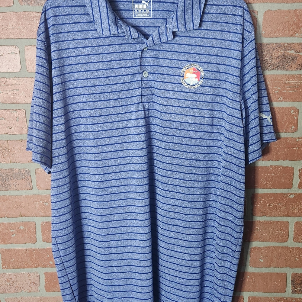 Puma Men's XL Golf Polo With Corba Puma Golf Pebble Beach CA Logo